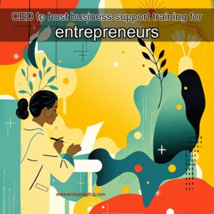 Artistic representation for CED to host business support training for entrepreneurs