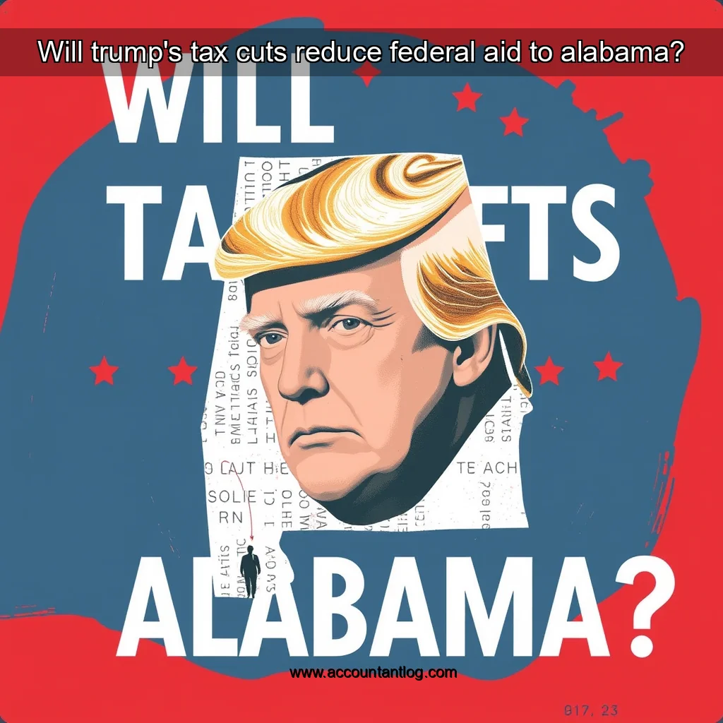 Artistic representation for Will trump's tax cuts reduce federal aid to alabama?