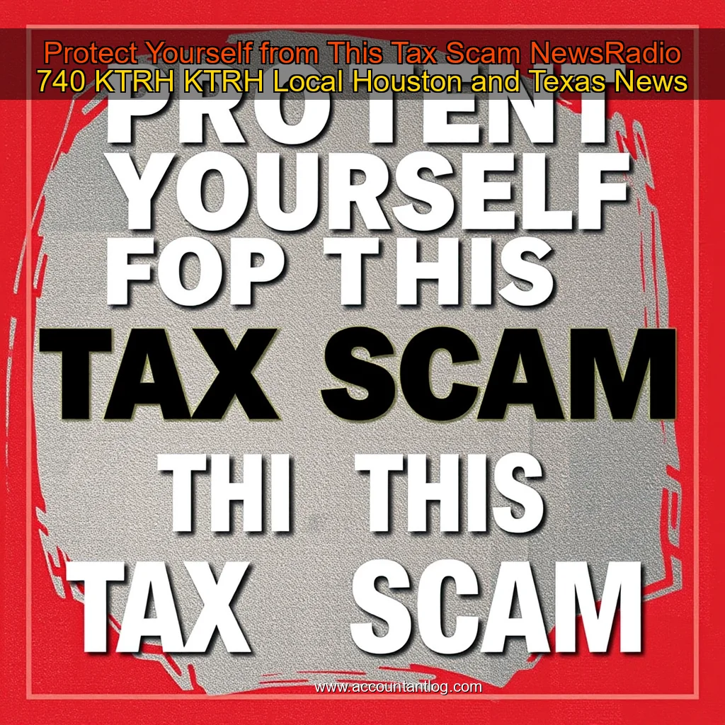 Artistic representation for Protect Yourself from This Tax Scam NewsRadio 740 KTRH KTRH Local Houston and Texas News