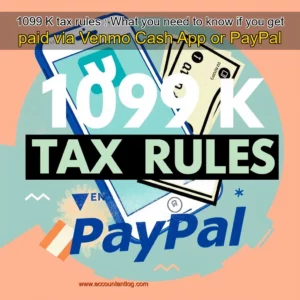 Artistic representation for 1099 K tax rules : What you need to know if you get paid via Venmo Cash App or PayPal