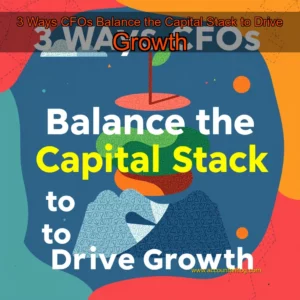 Artistic representation for 3 Ways CFOs Balance the Capital Stack to Drive Growth