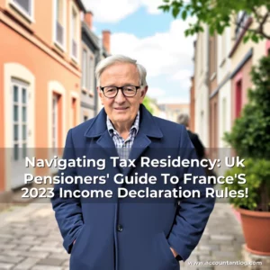 Artistic representation for Navigating Tax Residency: Uk Pensioners' Guide To France'S 2023 Income Declaration Rules!