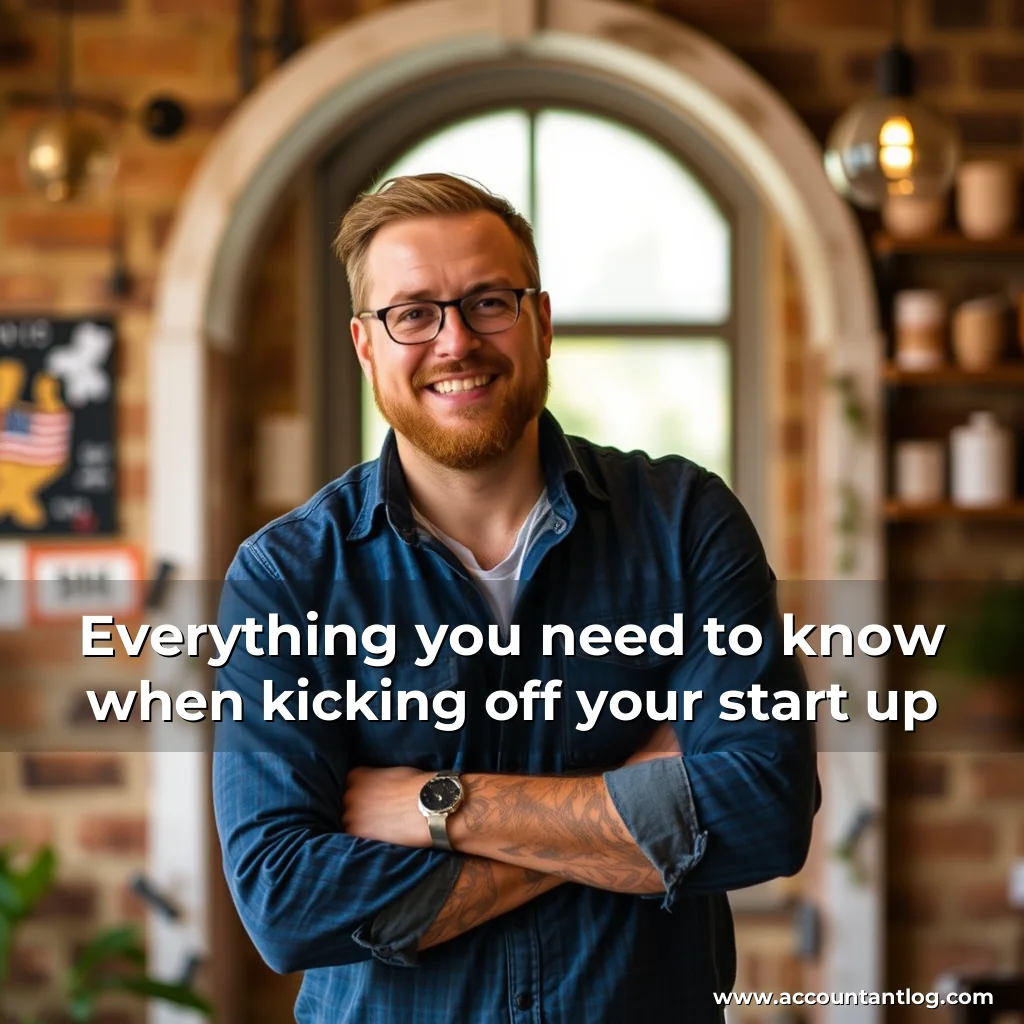 Artistic representation for Everything you need to know when kicking off your start up