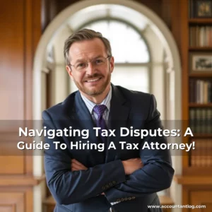 Artistic representation for Navigating Tax Disputes: A Guide To Hiring A Tax Attorney!