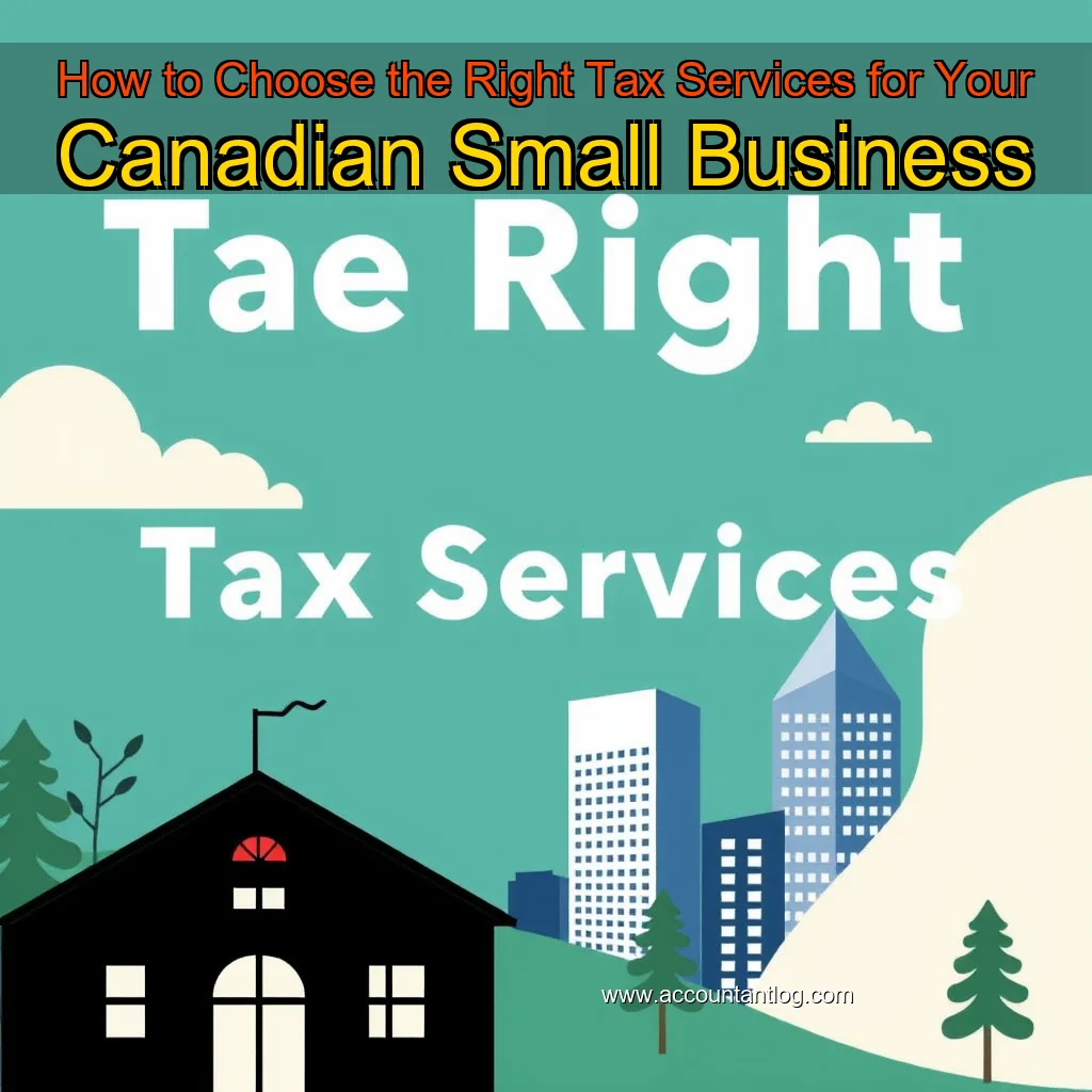 Artistic representation for How to Choose the Right Tax Services for Your Canadian Small Business