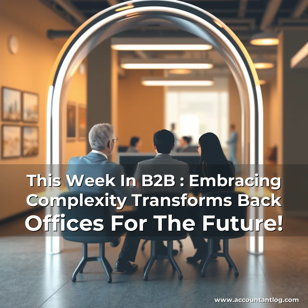 Artistic representation for This Week In B2B : Embracing Complexity Transforms Back Offices For The Future!