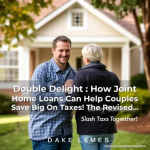 Artistic representation for Double Delight : How Joint Home Loans Can Help Couples Save Big On Taxes! The Revised Title Is: Joint Home Loans: Savvy Couples Slash Taxes Together!
