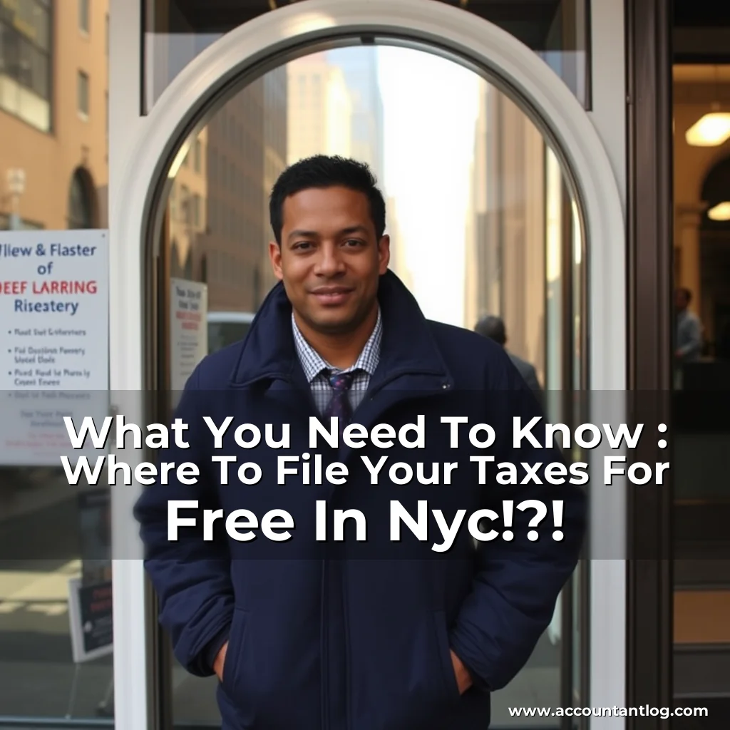 Artistic representation for What You Need To Know : Where To File Your Taxes For Free In Nyc!?!