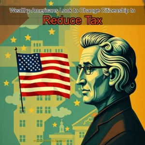 Artistic representation for Wealthy Americans Look to Change Citizenship to Reduce Tax