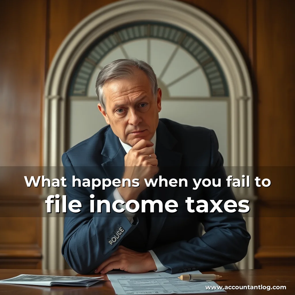 Artistic representation for What happens when you fail to file income taxes