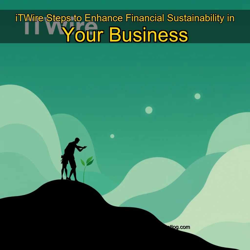 Artistic representation for iTWire Steps to Enhance Financial Sustainability in Your Business