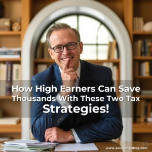 Artistic representation for How High Earners Can Save Thousands With These Two Tax Strategies!