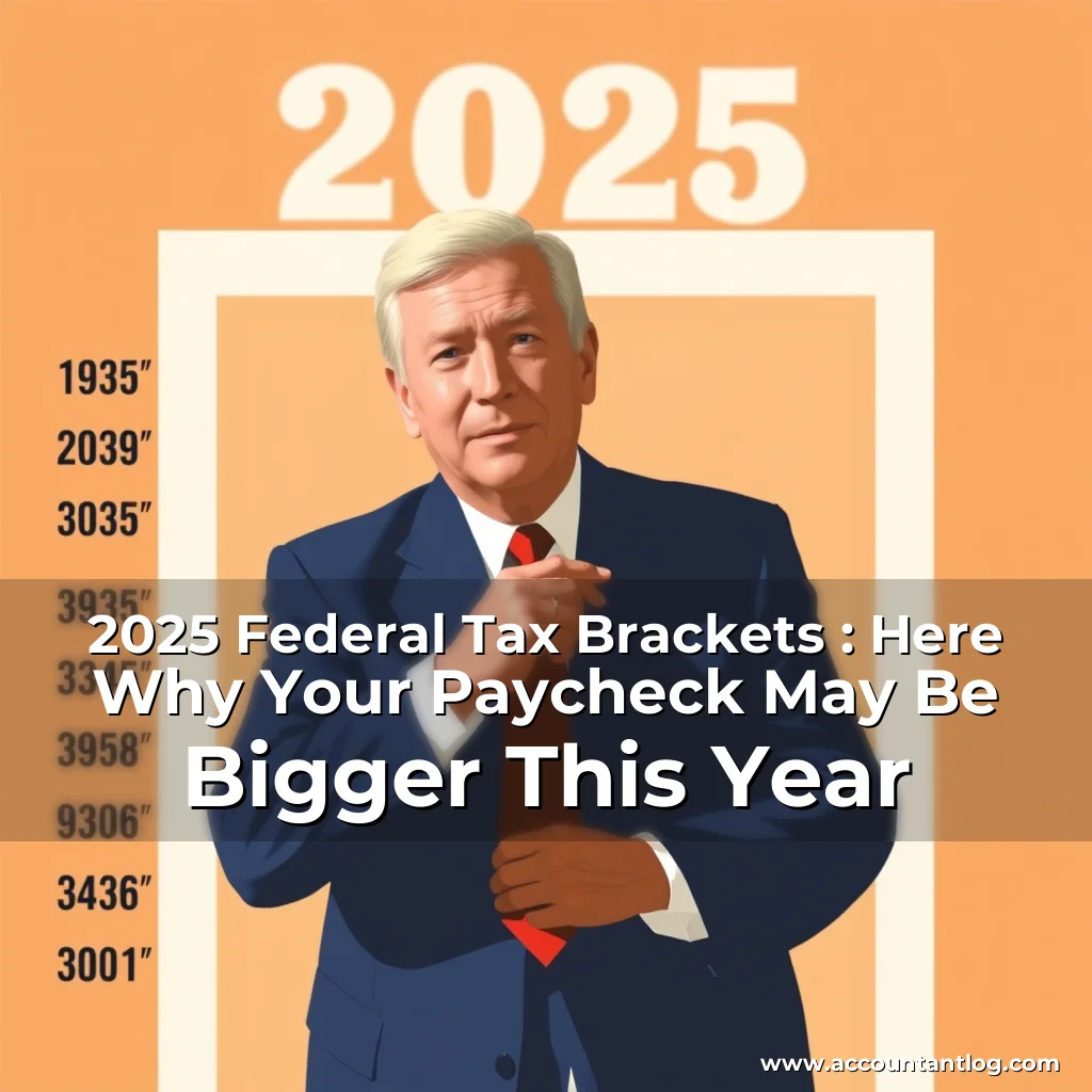 Artistic representation for 2025 Federal Tax Brackets : Here Why Your Paycheck May Be Bigger This Year