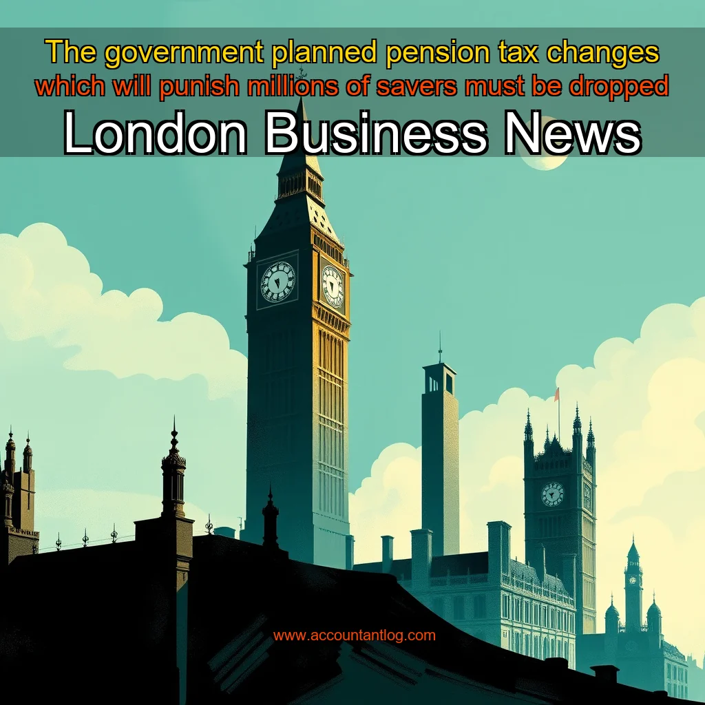 Artistic representation for The government planned pension tax changes which will punish millions of savers must be dropped London Business News