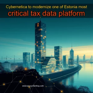 Artistic representation for Cybernetica to modernize one of Estonia most critical tax data platform