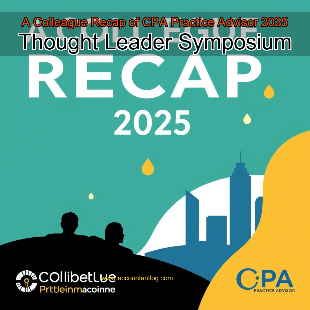 Artistic representation for A Colleague Recap of CPA Practice Advisor 2025 Thought Leader Symposium