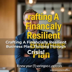 Artistic representation for Crafting A Financially Resilient Business Plan: Thriving Through Crisis!