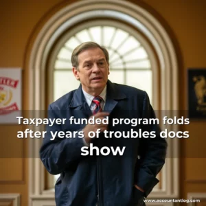 Artistic representation for Taxpayer funded program folds after years of troubles docs show