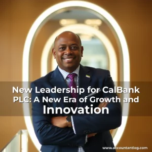 Artistic representation for New Leadership for CalBank PLC: A New Era of Growth and Innovation