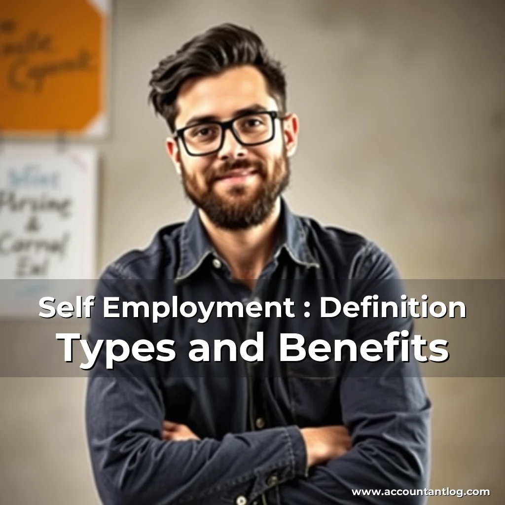 Artistic representation for Self Employment : Definition Types and Benefits
