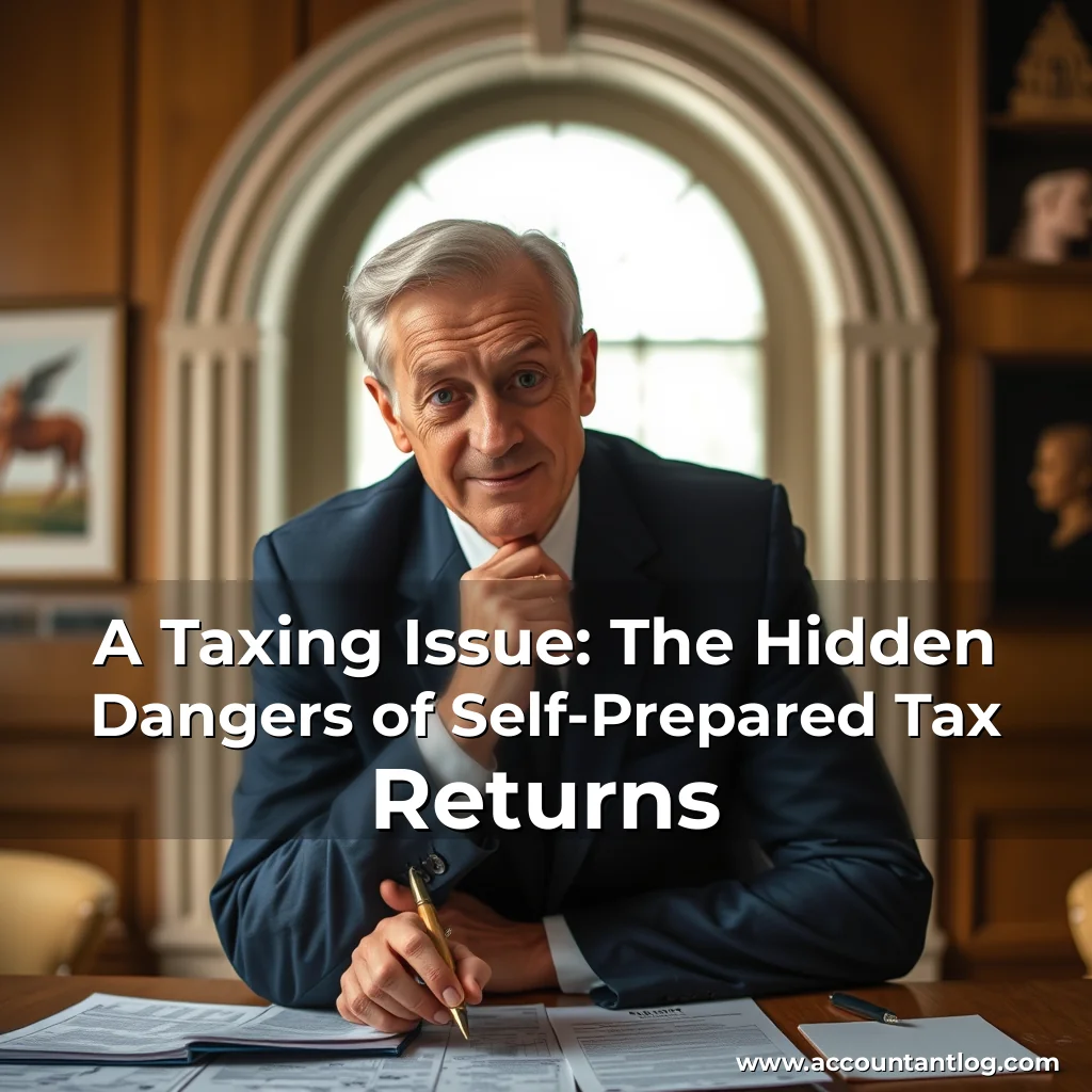 Artistic representation for A Taxing Issue: The Hidden Dangers of Self-Prepared Tax Returns
