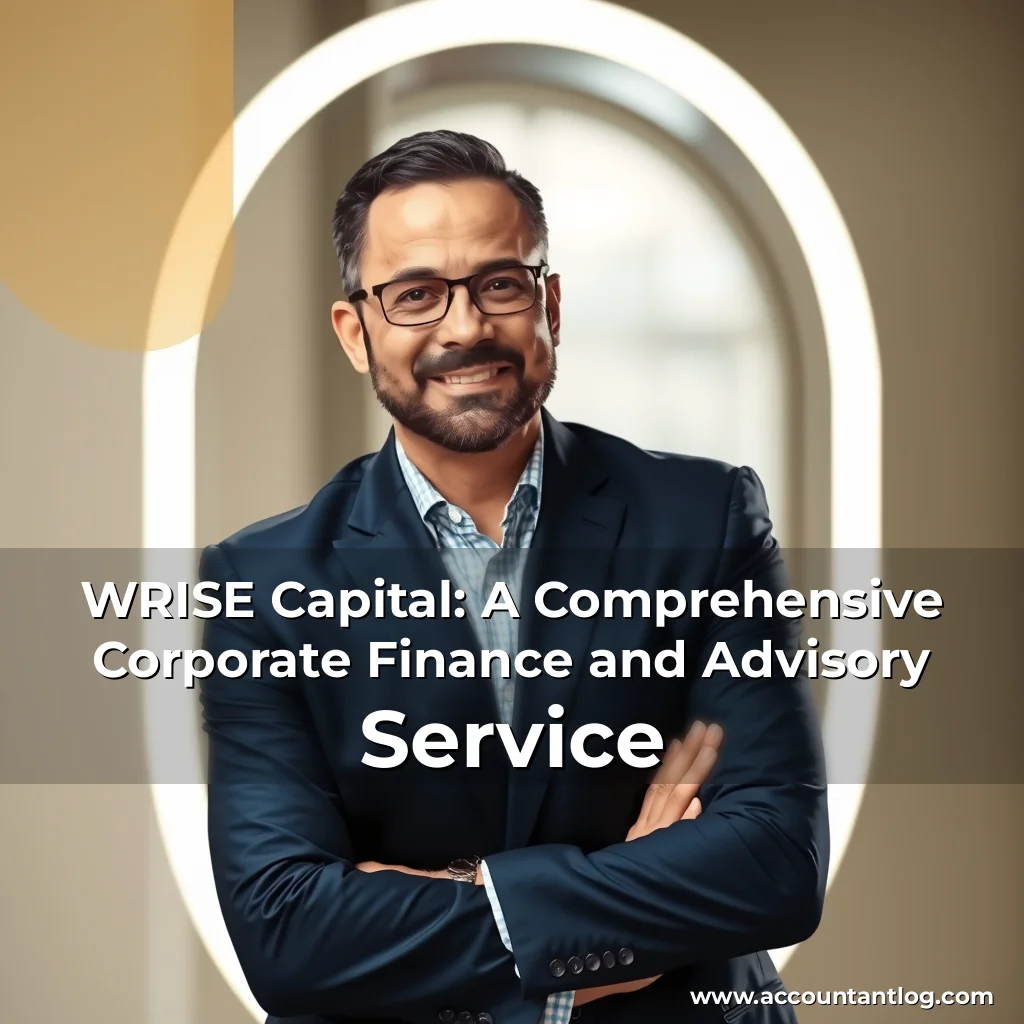 Artistic representation for WRISE Capital: A Comprehensive Corporate Finance and Advisory Service