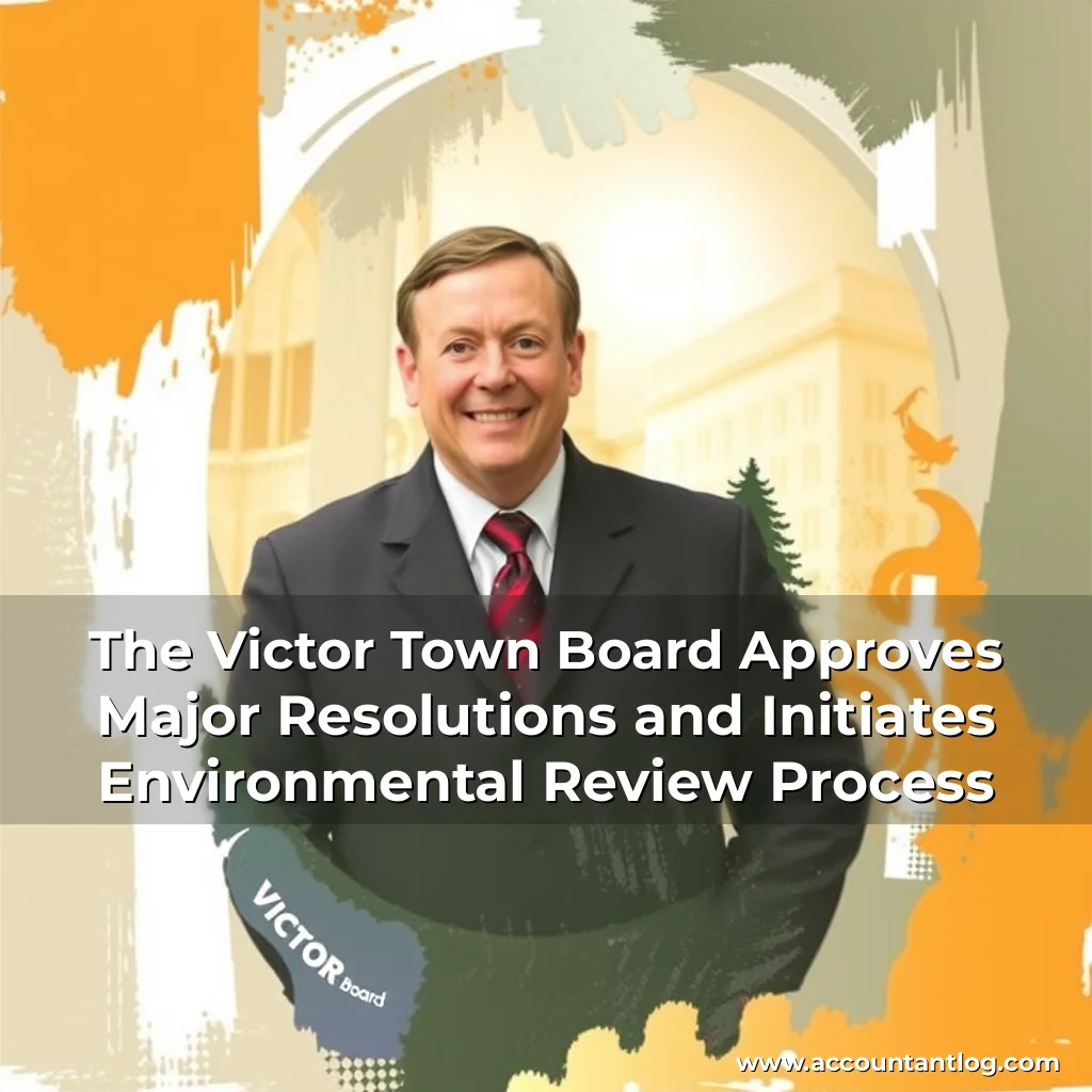Artistic representation for The Victor Town Board Approves Major Resolutions and Initiates Environmental Review Process