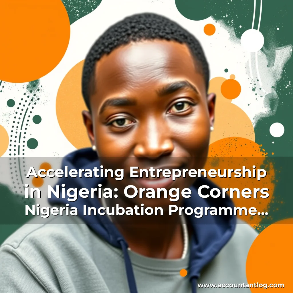 Artistic representation for Accelerating Entrepreneurship in Nigeria: Orange Corners Nigeria Incubation Programme Cohort 13