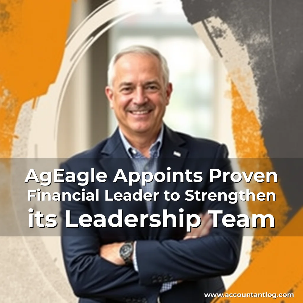 Artistic representation for AgEagle Appoints Proven Financial Leader to Strengthen its Leadership Team