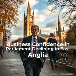 Artistic representation for Business Confidence in Parliament Declining in East Anglia