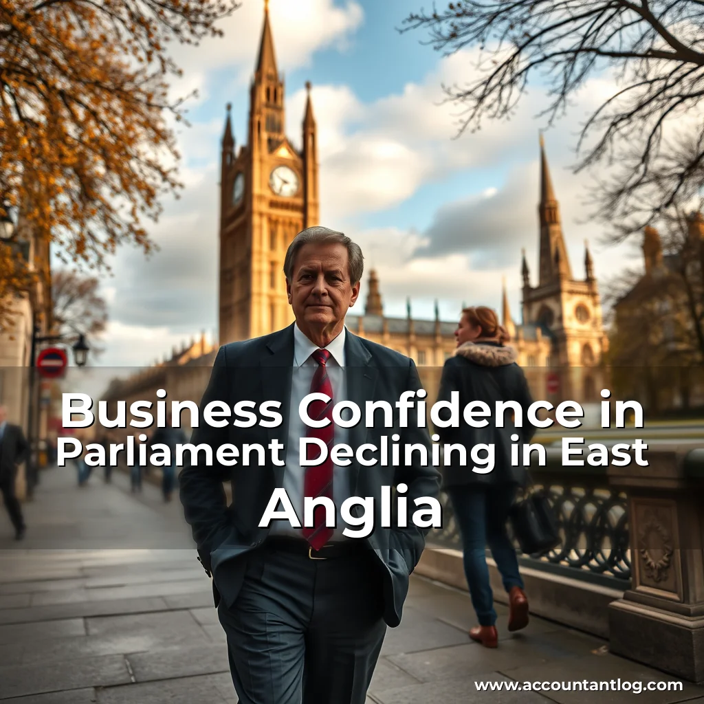 Artistic representation for Business Confidence in Parliament Declining in East Anglia