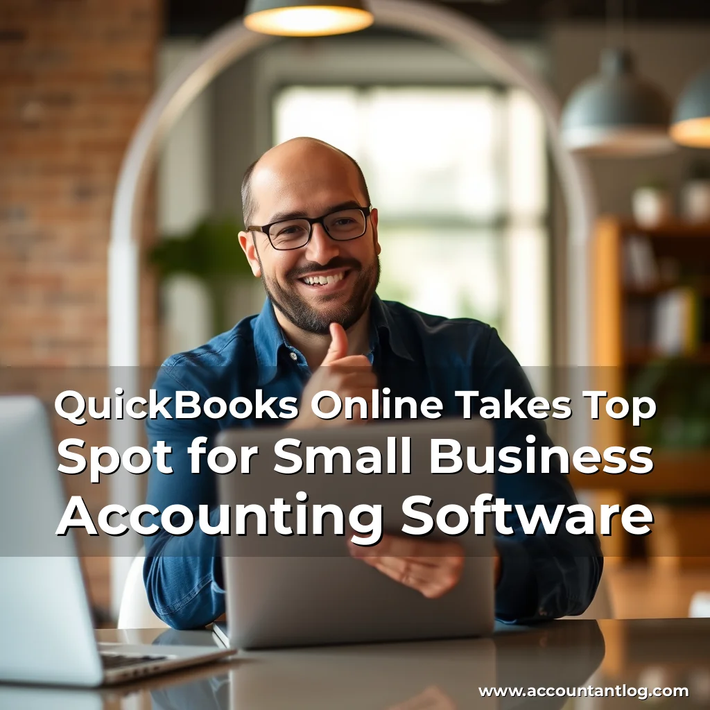Artistic representation for QuickBooks Online Takes Top Spot for Small Business Accounting Software