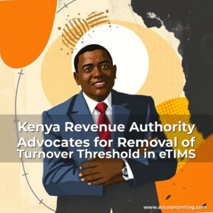 Artistic representation for Kenya Revenue Authority Advocates for Removal of Turnover Threshold in eTIMS