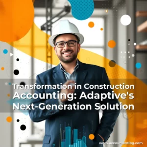 Artistic representation for Transformation in Construction Accounting: Adaptive's Next-Generation Solution