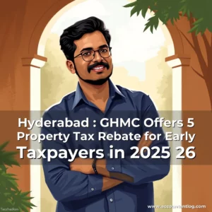 Artistic representation for Hyderabad : GHMC Offers 5 Property Tax Rebate for Early Taxpayers in 2025 26