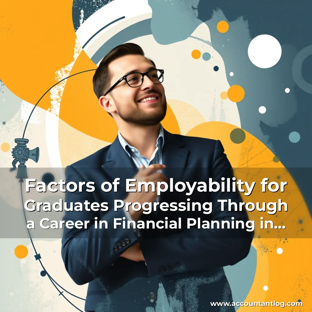 Artistic representation for Factors of Employability for Graduates Progressing Through a Career in Financial Planning in Canada