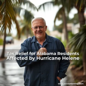Artistic representation for Tax Relief for Alabama Residents Affected by Hurricane Helene