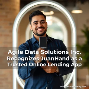 Artistic representation for Agile Data Solutions Inc. Recognizes JuanHand as a Trusted Online Lending App