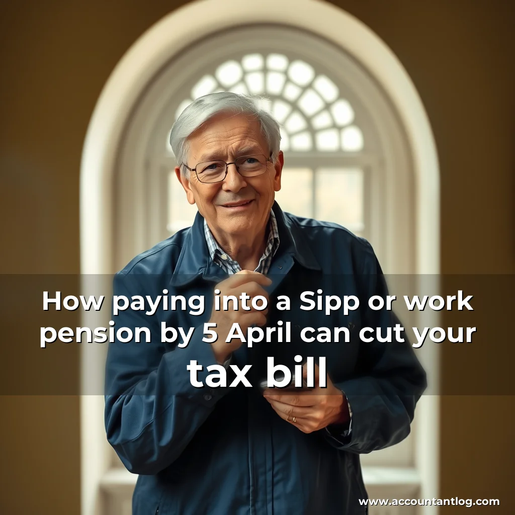 Artistic representation for How paying into a Sipp or work pension by 5 April can cut your tax bill