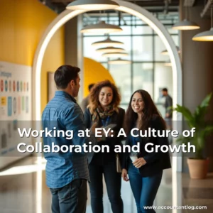 Artistic representation for Working at EY: A Culture of Collaboration and Growth