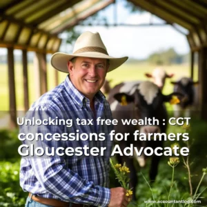 Artistic representation for Unlocking tax free wealth : CGT concessions for farmers Gloucester Advocate