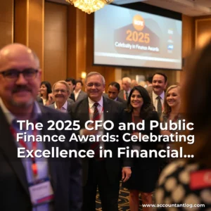 Artistic representation for The 2025 CFO and Public Finance Awards: Celebrating Excellence in Financial Leadership