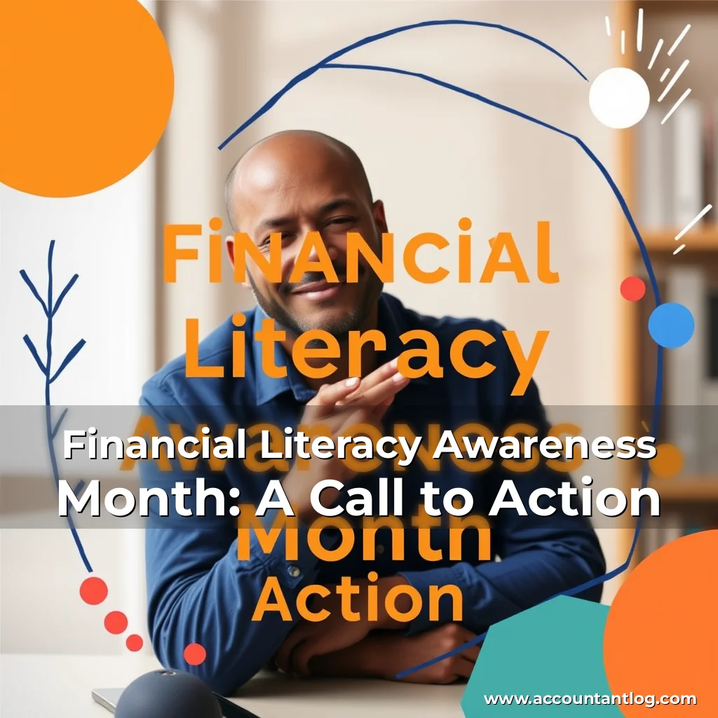 Artistic representation for Financial Literacy Awareness Month: A Call to Action
