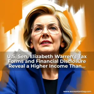 Artistic representation for U.S. Sen. Elizabeth Warren's Tax Forms and Financial Disclosure Reveal a Higher Income Than Average Americans