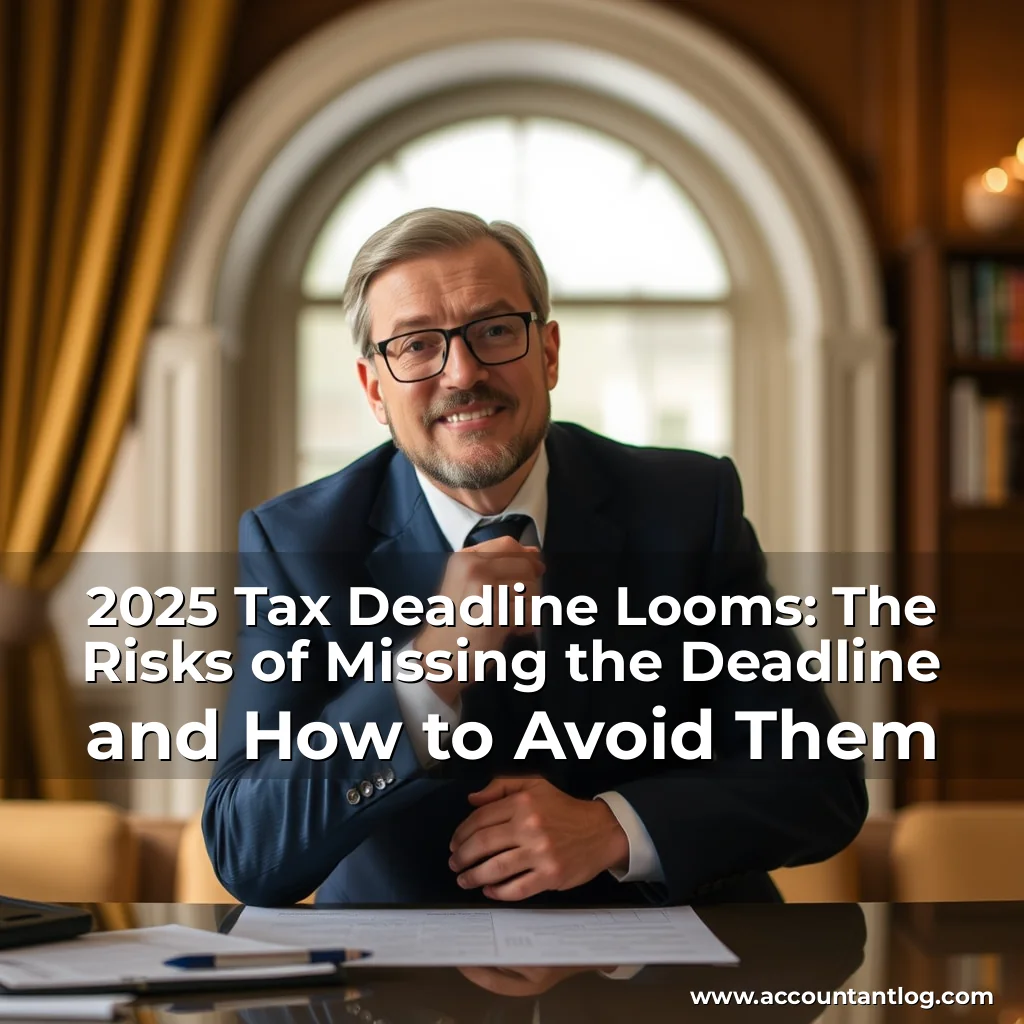 Artistic representation for 2025 Tax Deadline Looms: The Risks of Missing the Deadline and How to Avoid Them