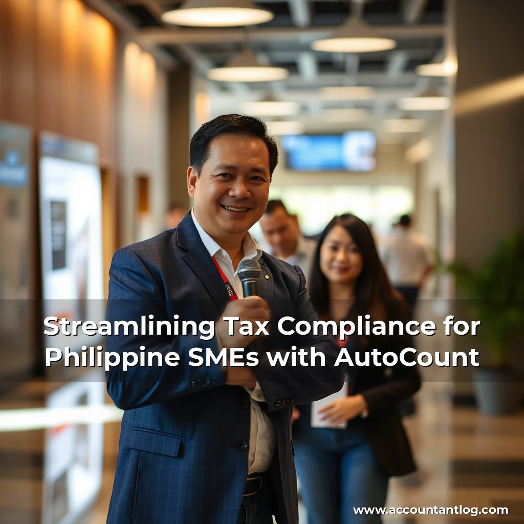 Artistic representation for Streamlining Tax Compliance for Philippine SMEs with AutoCount