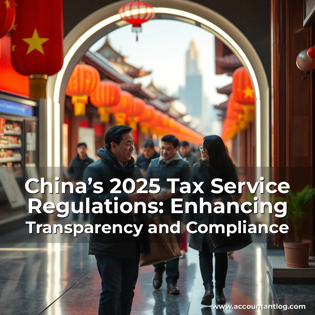 Artistic representation for China’s 2025 Tax Service Regulations: Enhancing Transparency and Compliance