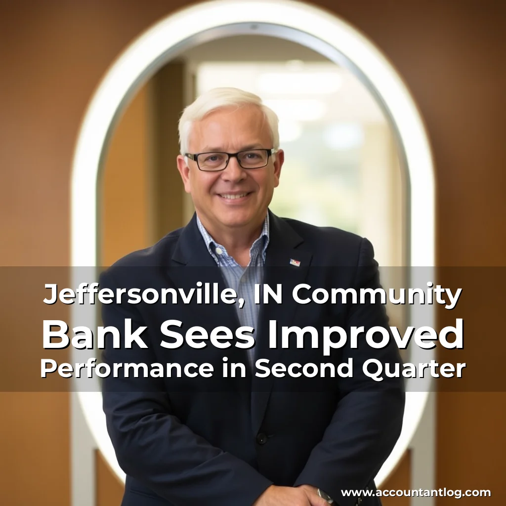 Artistic representation for Jeffersonville, IN Community Bank Sees Improved Performance in Second Quarter