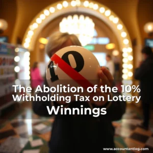 Artistic representation for The Abolition of the 10% Withholding Tax on Lottery Winnings