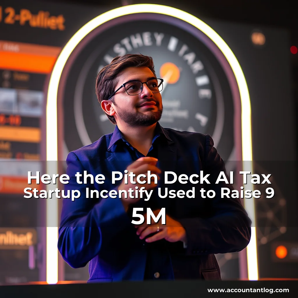 Artistic representation for Here the Pitch Deck AI Tax Startup Incentify Used to Raise 9 5M